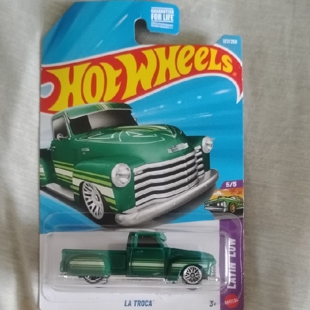 Mattel Hot Wheels Green La Troca Toy Truck